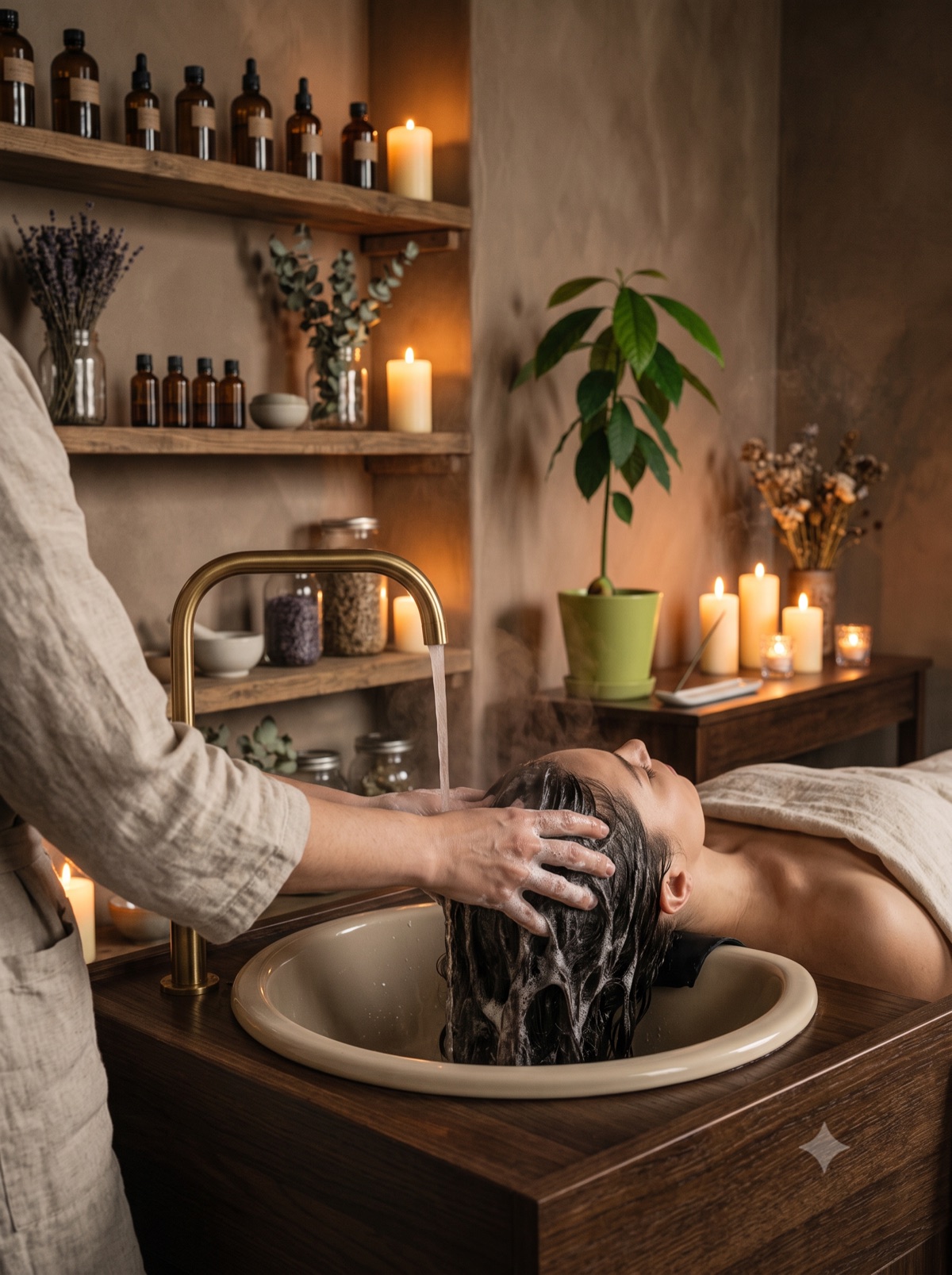 Vietnamese head spa ritual at SOMA Healing Spa in Calgary