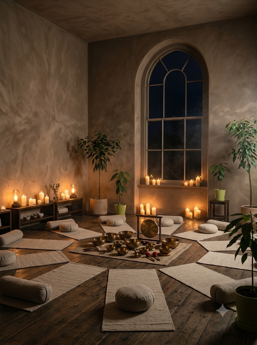Our yoga and sound healing studio